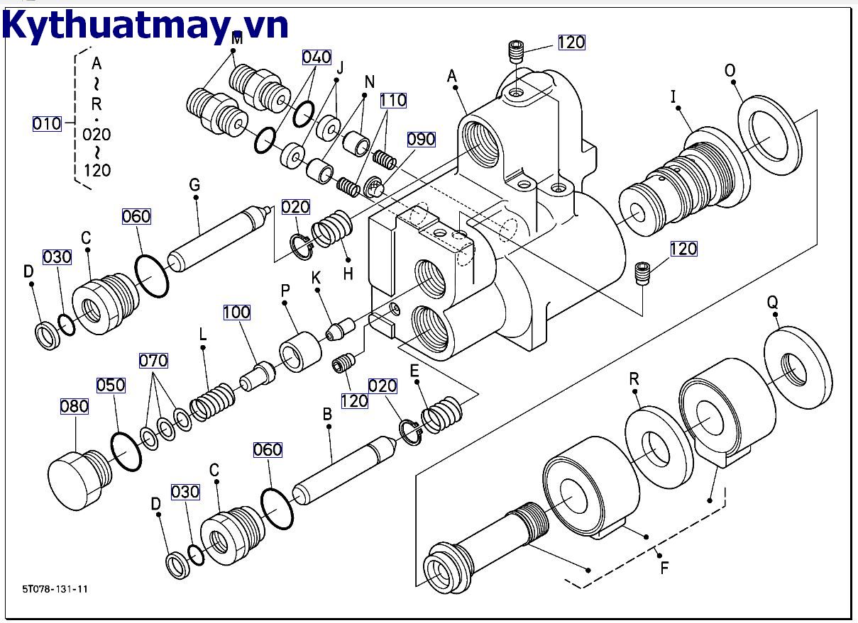 Bộ thủy lực công tắc (phụ tùng)